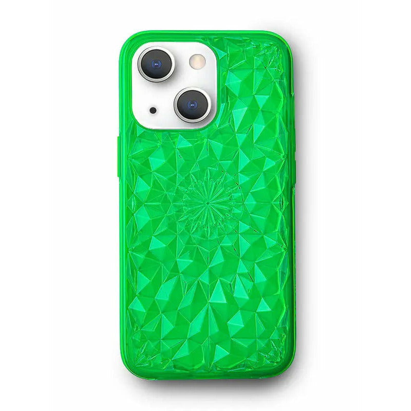 Neon Green Kaleidoscope iPhone Case